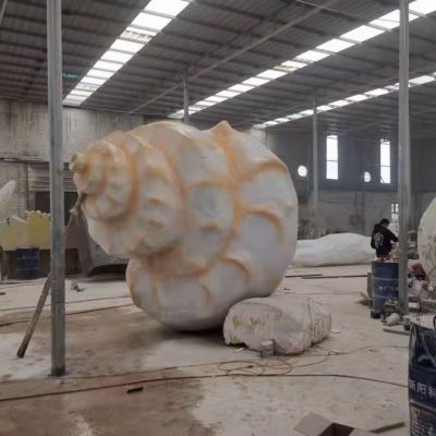 海螺雕塑订制，海螺雕塑设计图，海螺雕塑加工厂家